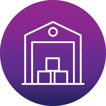 Warehouse Vector Icon