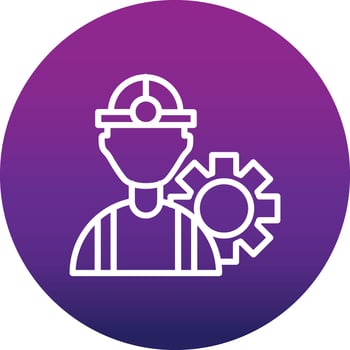 Construction Worker Vector Icon