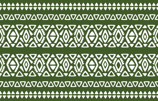 Ikat seamless pattern. Vector geometric Tribal African Indian traditional embroidery background. Bohemian fashion. Ethnic fabric carpet batik ornament chevron textile decoration wallpaper