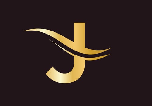 Letter J Logo Luxury concept vector