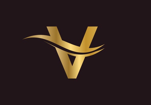 Letter V Logo Luxury concept vector