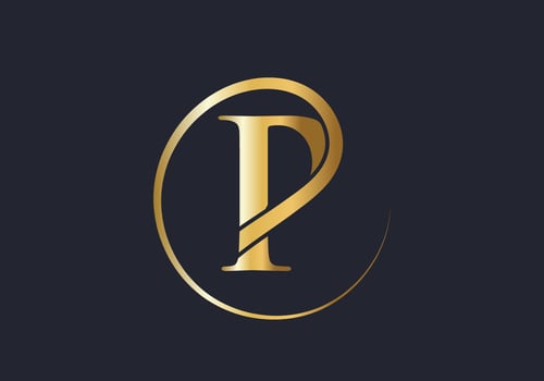Luxury Letter P Logo. P Logotype For Elegant and Stylish Fashion Symbol vector