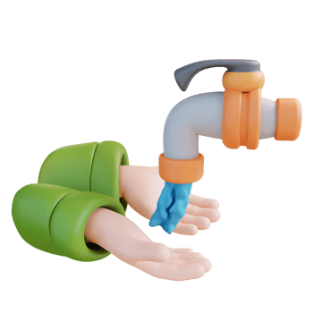 3D Illustration ablution png