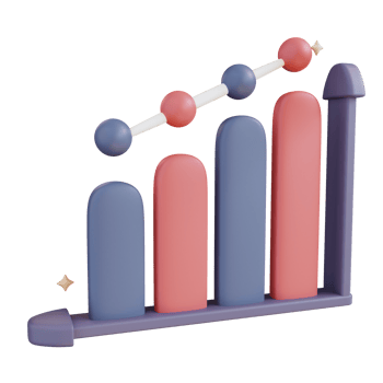 3D Illustration chart png