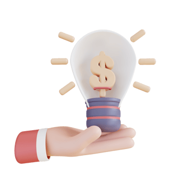 3D Illustration financial idea analysis png