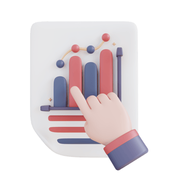 3D Illustration hand showing document graphic png