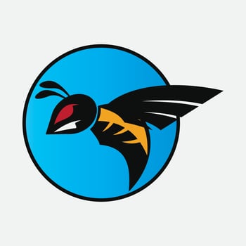 bee logo illustrations design icon vector