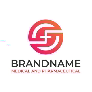 Medical pharmacy logo template, health icon vector