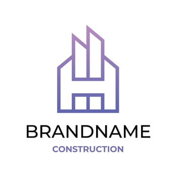 Real estate and building investment logo design template vector