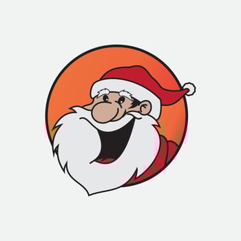 Santa Claus vector illustrations design icon logo