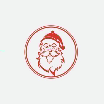 Santa Claus vector illustrations design icon logo