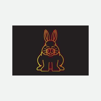 Rabbit vector icon illustration design