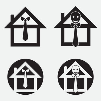 smart home logo vector illustrations design