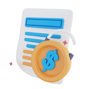 3d illustration financial security document png