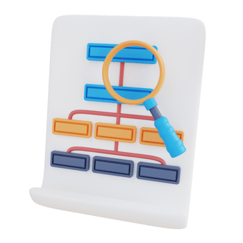 3d illustration hierarchy analysis png