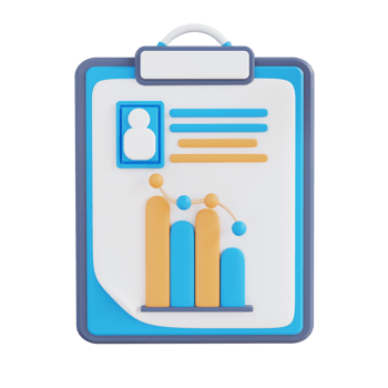 3d illustration of data portfolio png