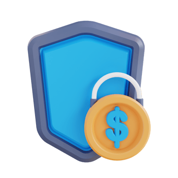 3d illustration of financial security png