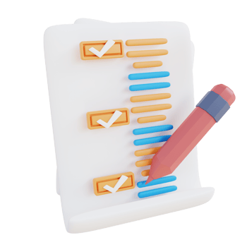 3d illustration writing schedule png