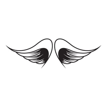 wings illustration design icon logo vector