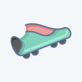 Icon Soccer Boots. related to Sports Equipment symbol. doodle style. simple design editable. simple illustration vector