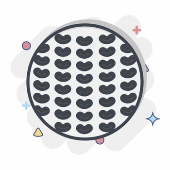 Icon Golf Ball. related to Sports Equipment symbol. comic style. simple design editable. simple illustration vector