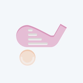 Icon Hosel. related to Sports Equipment symbol. flat style. simple design editable. simple illustration vector