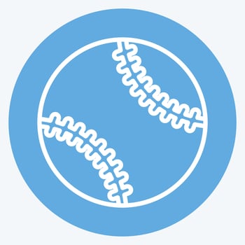 Icon Baseball Ball. related to Sports Equipment symbol. blue eyes style. simple design editable. simple illustration vector