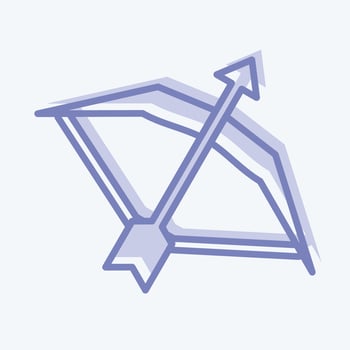 Icon ARC. related to Sports Equipment symbol. two tone style. simple design editable. simple illustration vector