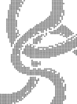 vector illustrtion of ascii code background