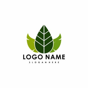 leaf illustration logo vector perfect for nature business