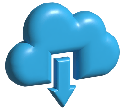 3d icon cloud download png