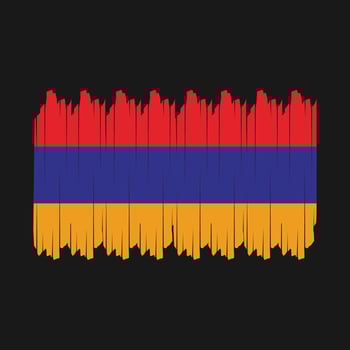 Armenia Flag Brush Vector