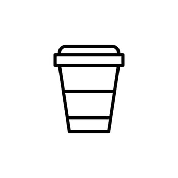 Disposable cup icon vector design templates