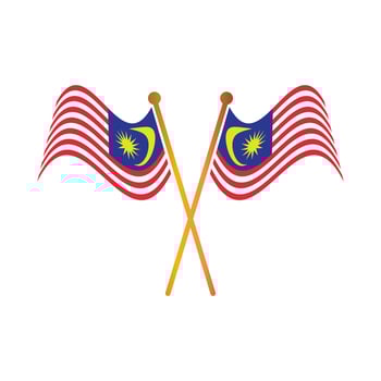 Malaysia flag icon, vector illustration symbol design.