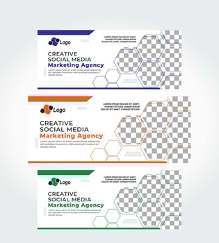 Banner social media post template vector file download