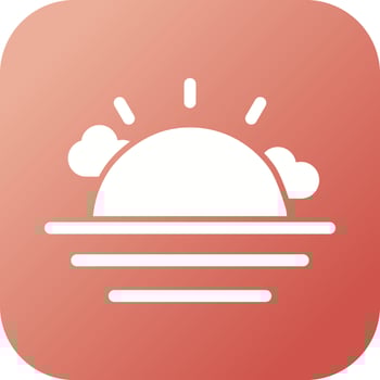 Sunset Vector Icon