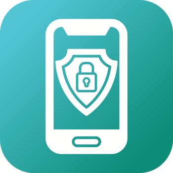 Mobile Security Vector Icon