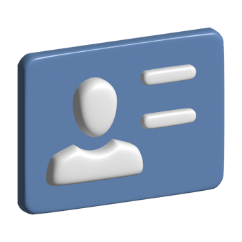 3d icon id card png