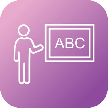 Beautiful Teacher Line Vector Icon