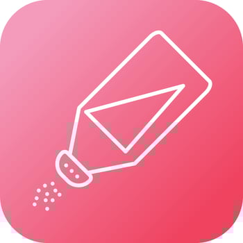 Beautiful Salt Bottle Line Vector Icon