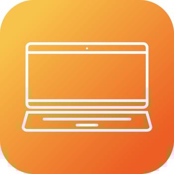 Beautiful Laptop Line Vector Icon