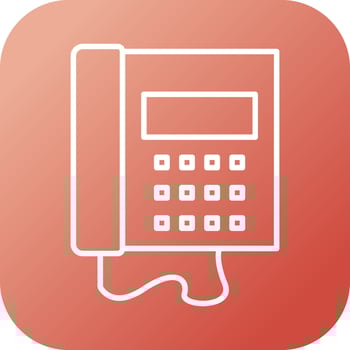 Beautiful Phone Line Vector Icon