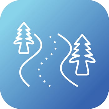 Beautiful Road Line Vector Icon