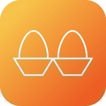 Beautiful Eggs Line Vector Icon