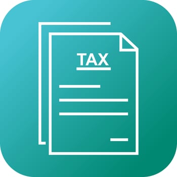 Beautiful Tax notice Vector line icon