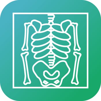 Beautiful skeleton vector line icon