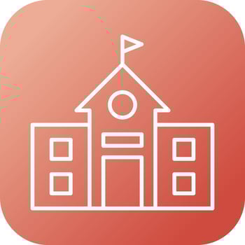 Beautiful College Vector line icon