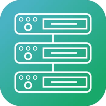 Beautiful Database vector line icon