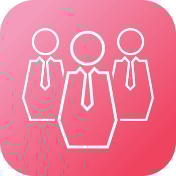 Beautiful Meeting vector line icon