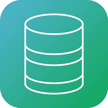 Beautiful Database vector line icon